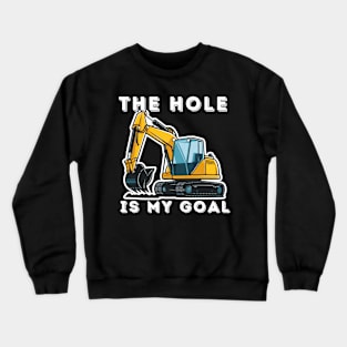 Excavator Funny Crewneck Sweatshirt